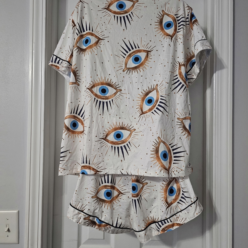 NWOT Pajama Set with Necklace and Earrings Size XXL - Picture 8 of 13